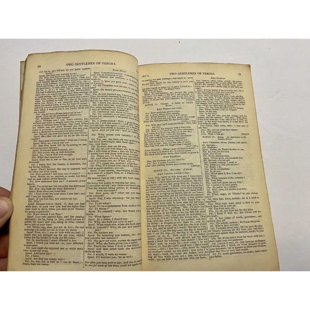 Antique Shakespeare’s Play’s Complete‎ In One Volume 1836 Dramatic Works